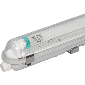HOFTRONIC LED Feuchtraumleuchte 150cm - T8 (G13) - 25W 3500 Lumen (140lm/w) - 6000K tageslichtweiß (860) - Verknüpfbar - Flimmerfrei - IP65 wasserdicht