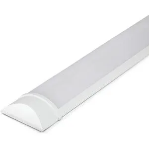 V-TAC LED Lichtleiste 150cm - 50W 6000lm (120lm/W) - Ultra Flach 2,5 cm - 6400K tageslichtweiß - Ersetzt 400W - Samsung SMD LED-Chips - Flimmerfrei - Deckenleuchte - IP20 Staubdicht - LED Batten