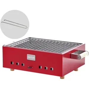 AgriEuro Premium Holzkohle-Tischgrill Dalmazio  Rot