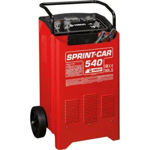 Helvi sprint CAR 540 - Batterieladegerät und Starter auf Rädern - 12/24 V