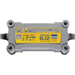 GYS Flash 6.12 - automatisches Ladegerät und Erhaltungsladegerät - Batterien 12V von 1.2 bis 125 Ah