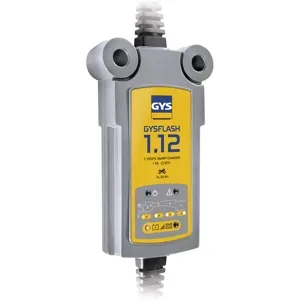 GYS Flash 1.12 - automatisches Ladegerät und Erhaltungsladegerät - Batterien 12V von 1.2 bis 32 Ah
