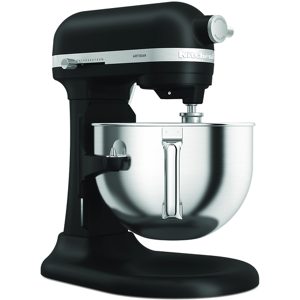 KitchenAid Artisan 5KSM60SPX-EBM Schwarz matt  Küchenmaschine mit Schüsselheber