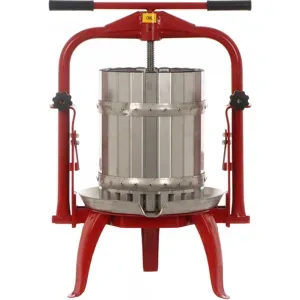 Baesso F25 Edelstahl - Obst- und Gemüsespindelpresse 20 L - Presskorb aus Edelstahl