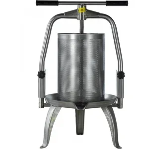 Baesso V30 Edelstahl - Obst- und Gemüsespindelpresse 30 L - Edelstahlpresskorb