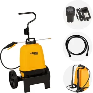 Volpi V-BLACK VITA 12  Akku-Rückenspritze mit Trolley und 2 m Schlauch