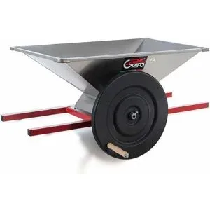 Grifo PGI.18 - Große handbetriebene Traubenmühle aus Edelstahl