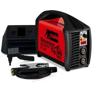 Telwin Tecnica TIG 190 DC - Inverter-Schweißgerät (WIG Lift, MMA) + Zubehörkit. Gleichstrom (DC)