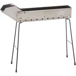 Cruccolini Inox 50 cm - Lammspieße-Kohlegrill - Kochfläche 47 x 11 cm