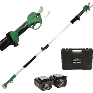 Akku-Baumschere mit Verlängerungsschaft GreenBay TopCut 32 - 2x 16.8V - 2Ah - 150/210 cm - Schnittdurchmesser max. 32 mm