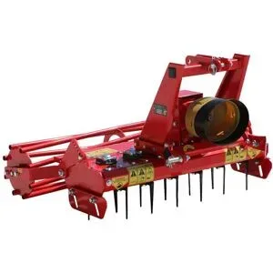 AgriEuro Premium Professionelle Kreiselegge RO 104 - Arbeitsbreite 104 cm - 12 Zinken leichte Reihe - Zapfwelle dreht gegen den Uhrzeigersinn (linksdrehend)