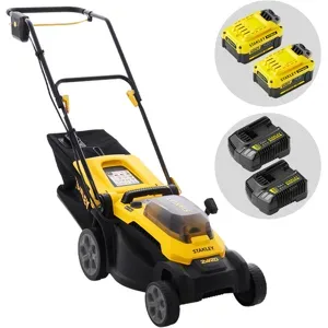 Stanley SCMWP3701M2-QW - Akku-Rasenmäher - 36V - 2x 18V 4.0Ah - Schnittbreite 37 cm