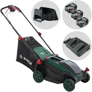 Bosch Rotak18V2-38 - Akku-Rasenmäher -  36V -  3X18V/4Ah - Schnittbreite 38 cm