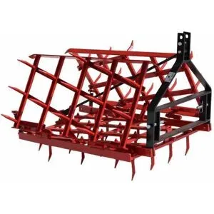 AgriEuro Premium Egge mit festen Zinken leichte Reihe EPL46 - im 3Punkt angebaut/gezogen - 46 zusammenklappbare Zinken - 225 cm