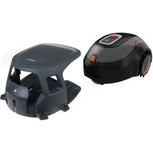 Black & Decker BCRMW123-QW Mähroboter mit Begrenzungskabel - mit 12V-Lithium-Akku