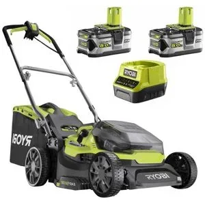 Ryobi Hybrid RY18LMH37A-250 - Akku Rasenmäher - 2x18V/5Ah - 37 cm Schnittbreite