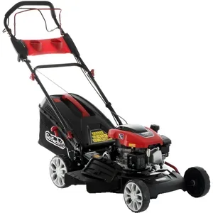 Benzin-Rasenmäher mit Radantrieb GeoTech S46-150 BMSG - 4 in 1 - 46 cm Schnittbreite