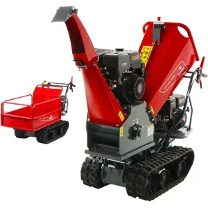 Blue Bird 310-SHL 1200 - Häcksler mit Raupenantrieb und Motorschubkarre  -  Loncin G420F Motor