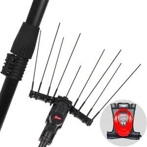 Brumi Special 12V - Elektrischer Akku-Olivenschüttler mit Rucksackbatterie 12V 44Ah - Teleskopschaft 235/315 cm