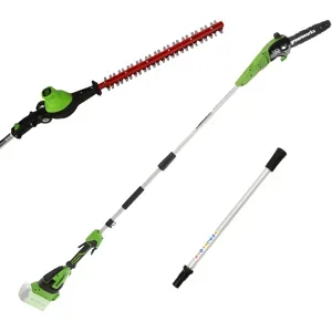 Greenworks Greeworks GD40PSH - Hecken- und Baumschere auf Verlängerungsschaft - SOLO - OHNE AKKU UND LADEGERÄT