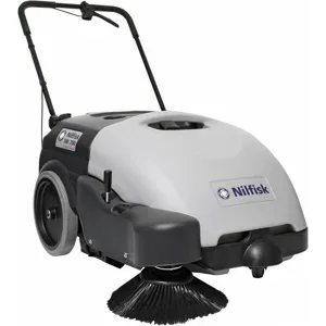 Nilfisk SW750 - Selbstfahrende Kehrmaschine mit Kehrgutbehälter 12V - 46Ah