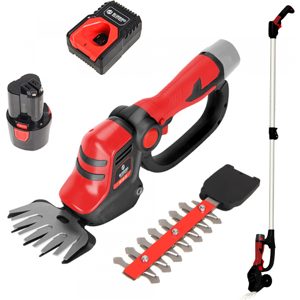 Blue Bird GC 22-10 - Akku-Grasschere - Heckenschere - 12.6 V 2.5 Ah mit Verlängerungsschaft
