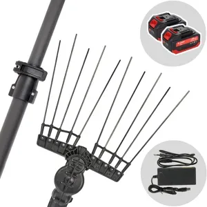 Aima Twigo Basic Cordless  Akku-Elektro-Olivenernter  Teleskopstange aus Aluminium 195300 cm  2 x 21 V 5,2 Ah