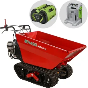 Benassi M503E DH - Akku-Raupendumper mit EGO-Motor - 56V 12Ah - mit hydraulischem Kippsystem