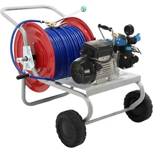 AgriEuro TOP-LINE Kit elektrische Sprühmotorpumpe mit Wagen  Bertolini Pumps POLY 2030 H.P. RTE.1 - Für Chemikalien und Säuren
