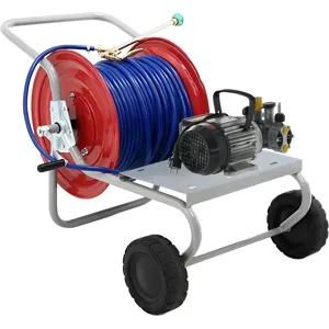 AgriEuro TOP-LINE Elektrisches Sprühpumpen-Set mit Wagen  Comet MTP MC8 EL MNF - Für Chemikalien und Säuren
