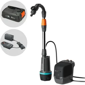 Gardena 2400 Comfort Automatic 18V P4A - Akku-Regenfasspumpe - 18V/2,5 Ah