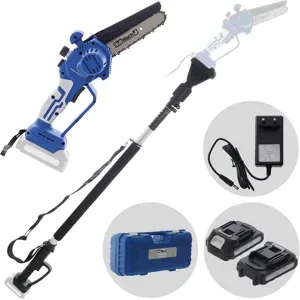 BullMach AION 10  Hochentaster - Akku-Astkettensäge + Teleskopschaft 130200 cm  2x21V 2Ah