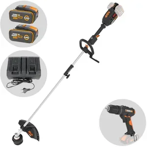 Worx NITRO WG186E - Akku-Rasentrimmer - 2x20V/4Ah
