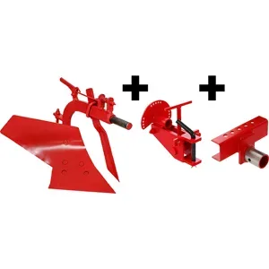 AgriEuro Premium Einscharpflug MD-05 mit verstellbarem Schnellanschluss und Geräteanschlussstück  für Einachser von 610 PS
