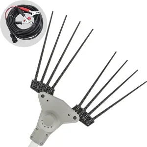 Volpi Super Bomber 295L - Olivenrüttler für 12-V-Autobatterie mit Anschlusskabel - Teleskopstange 210/300 cm