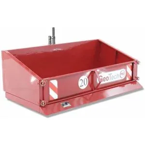 Kippbarer Heckcontainer für Traktor GeoTech Pro TB210 aus Metall - Transportschaufel