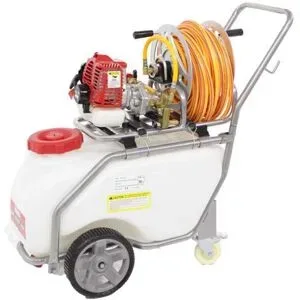 Karrenspritze mit Membranpumpe GeoTech SP 520 2S ALU mit Zweitaktmotor Öl-Benzin-Gemisch