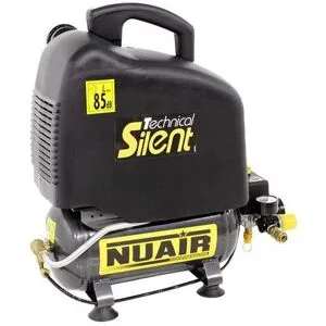 NUAIR OM200/6 SIL TECH - Elektrischer kompakter Kompressor - Motor 1 PS oilless - 6 Lt