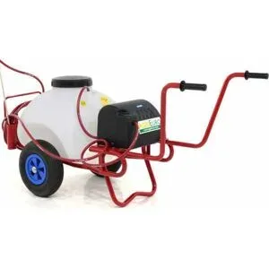 AgriEuro Premium Karrenspritze mit Batterie 12V, 70 Lt - Elektrische Karrenspritze