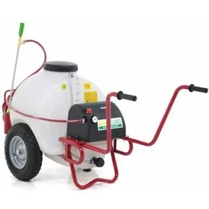 AgriEuro Premium Karrenspritze mit Batterie 12V, 120 Lt PRO - Elektrische Karrenspritze