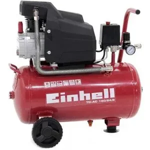 Einhell TC-AC 190/24/8 - Elektrischer Kompressor mit Wagen - Motor 2 PS - 24 Lt Druckluft