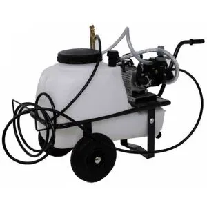 AgriEuro TOP-LINE Kit Motorsprühpumpe Comet MC 20/20  einphasiger Motor mit Wagen und 50 l Tank