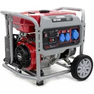 GeoTech Pro GGP 6500 - Benzin-Stromerzeuger mit Rädern und AVR-Regelung 5.4 kW - Dauerleistung 5 kW - 230V