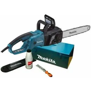 Elektro Kettensäge Makita UC4051AK - Schwert 40 cm - Schutzhülle aus Metall + Kit Makita im Lieferumfang