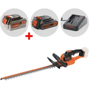 Heckenschere mit Akku Black & Decker GTC18504PC-QW 18V Akku 4Ah + Gratis 18-V-Akku 2 Ah - Schwert 50 cm