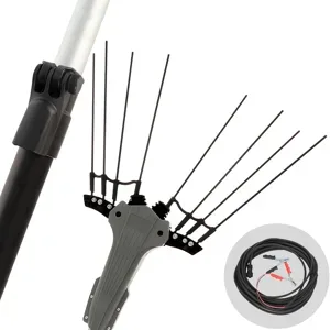 Volpi Olytech Mondial 755XL - Elektrischer Olivenrüttler 240/360 cm Autobatterie-Kabel im Lieferumfang - Teleskopschaft