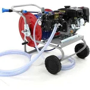 AgriEuro TOP-LINE Kit Motorsprühpumpe Comet APS 41  Loncin Motor 5.5 PS mit Wagen
