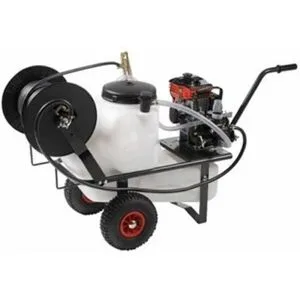 AgriEuro TOP-LINE Kit Sprühpumpe Comet MTP MC 25 - Loncin-Motor 148F-2 und Wagen mit 55 l Tank