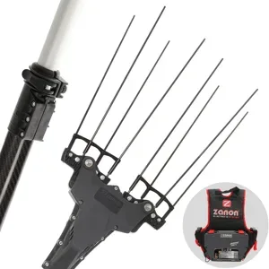 Zanon Murcielago R AL300 210 - Elektrischer Akku-Olivenschüttler mit Rucksackbatterie 50.4V 6.4Ah - Teleskopschaft 210/340 cm