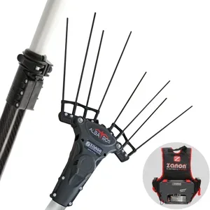 Zanon Albatros AL300 - Elektrischer Akku-Olivenschüttler mit Rucksackbatterie 50.4V 6.4Ah - Teleskopschaft 210/340 cm